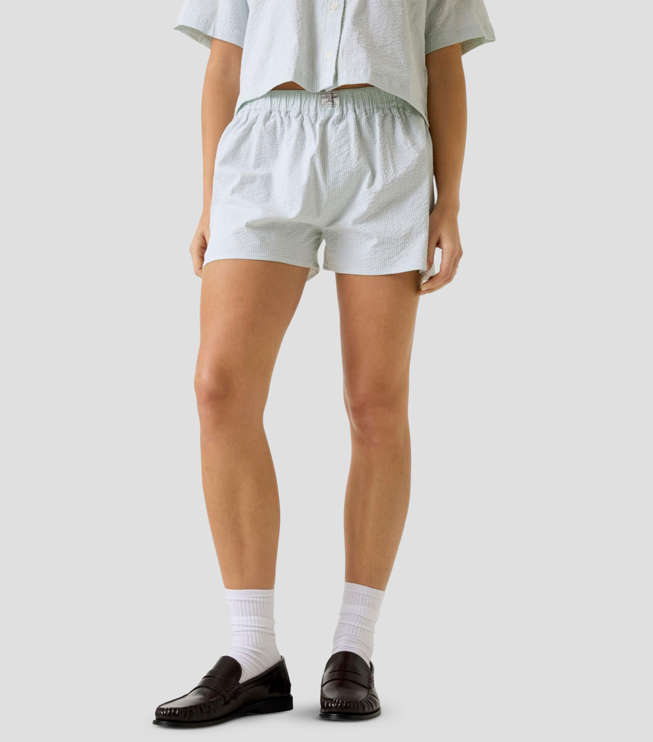 Short a cuadros Mujer